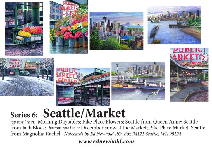 Series 6 Box of Notecards Seattle/Market