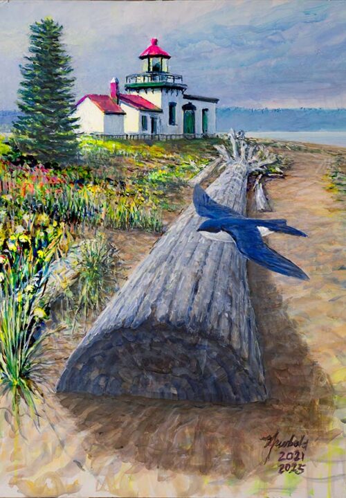 #539 West Point Tree Swallow (12 x 16)