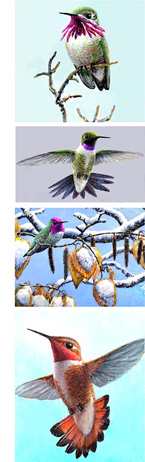 #582 Hummingbirds (2025 version) (6 x 18 trim) (vertical) 6 x18