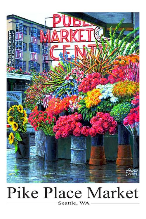 #846 Pike Place Flowers (20 x 30" print)