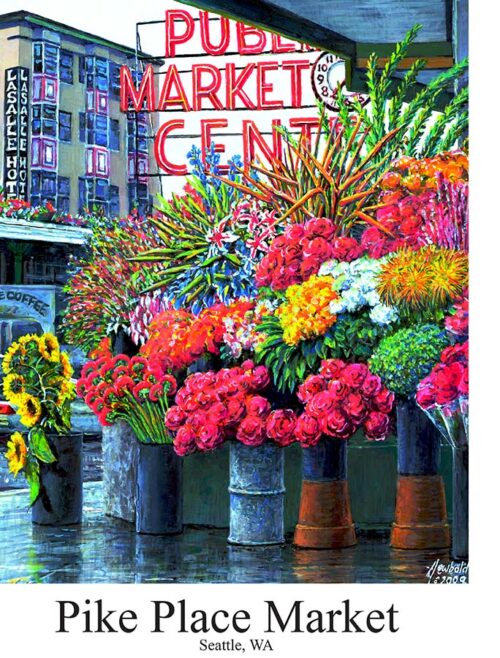 #704 Pike Flowers (12 x 16)